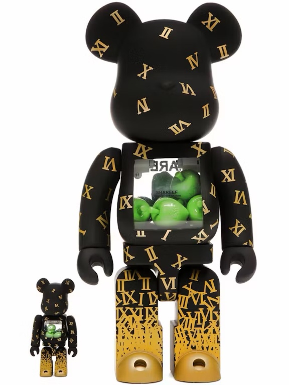 Bearbrick shareef 3 100% and 400% set